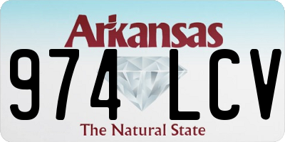 AR license plate 974LCV