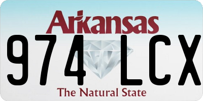 AR license plate 974LCX