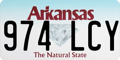 AR license plate 974LCY