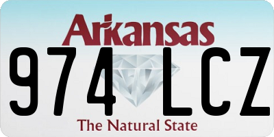AR license plate 974LCZ