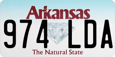 AR license plate 974LDA