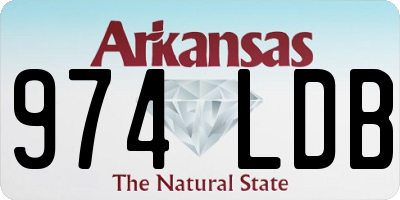 AR license plate 974LDB