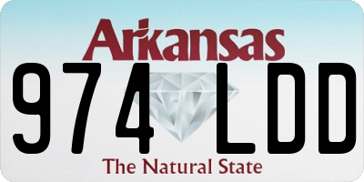 AR license plate 974LDD