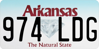 AR license plate 974LDG