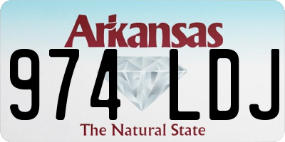 AR license plate 974LDJ
