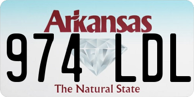 AR license plate 974LDL