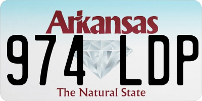 AR license plate 974LDP