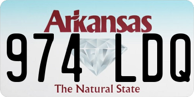 AR license plate 974LDQ