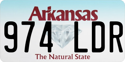 AR license plate 974LDR