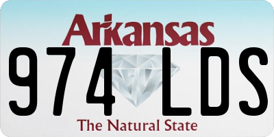 AR license plate 974LDS