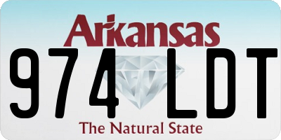 AR license plate 974LDT