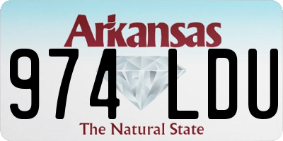 AR license plate 974LDU