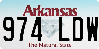 AR license plate 974LDW