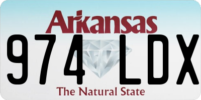 AR license plate 974LDX