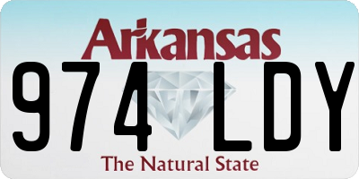 AR license plate 974LDY