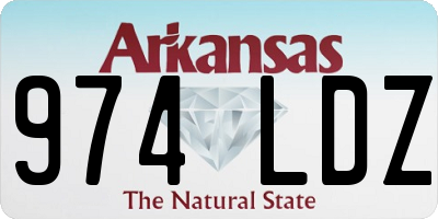 AR license plate 974LDZ