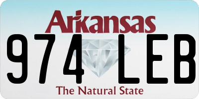 AR license plate 974LEB