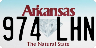 AR license plate 974LHN