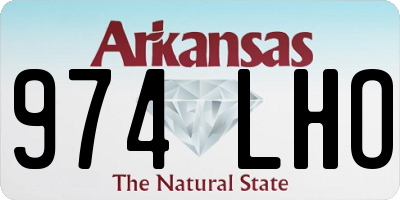 AR license plate 974LHO