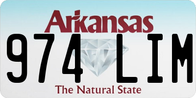 AR license plate 974LIM
