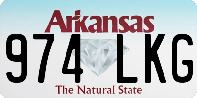 AR license plate 974LKG