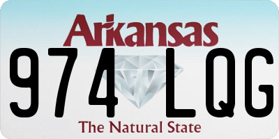 AR license plate 974LQG