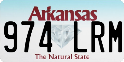 AR license plate 974LRM