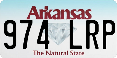 AR license plate 974LRP