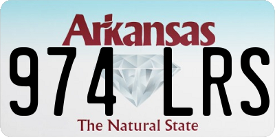 AR license plate 974LRS