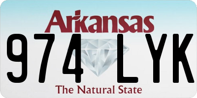 AR license plate 974LYK