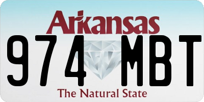 AR license plate 974MBT