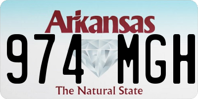 AR license plate 974MGH