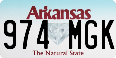 AR license plate 974MGK