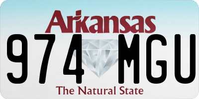 AR license plate 974MGU