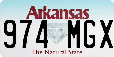 AR license plate 974MGX