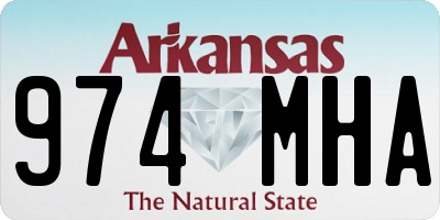 AR license plate 974MHA