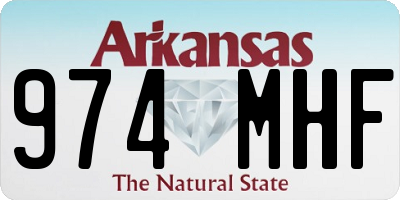 AR license plate 974MHF