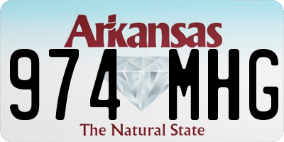 AR license plate 974MHG