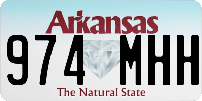 AR license plate 974MHH