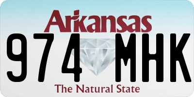 AR license plate 974MHK