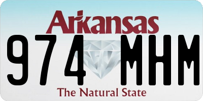 AR license plate 974MHM