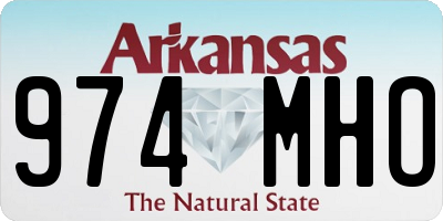 AR license plate 974MHO