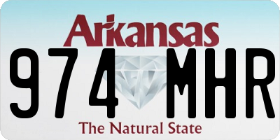 AR license plate 974MHR