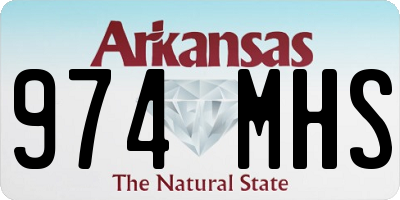 AR license plate 974MHS
