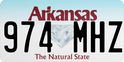 AR license plate 974MHZ