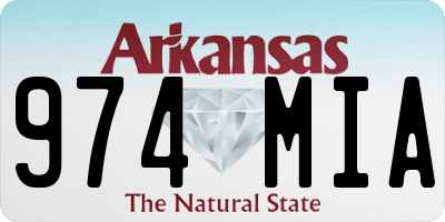 AR license plate 974MIA
