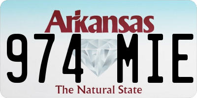 AR license plate 974MIE