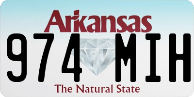 AR license plate 974MIH