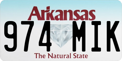 AR license plate 974MIK