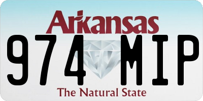 AR license plate 974MIP
